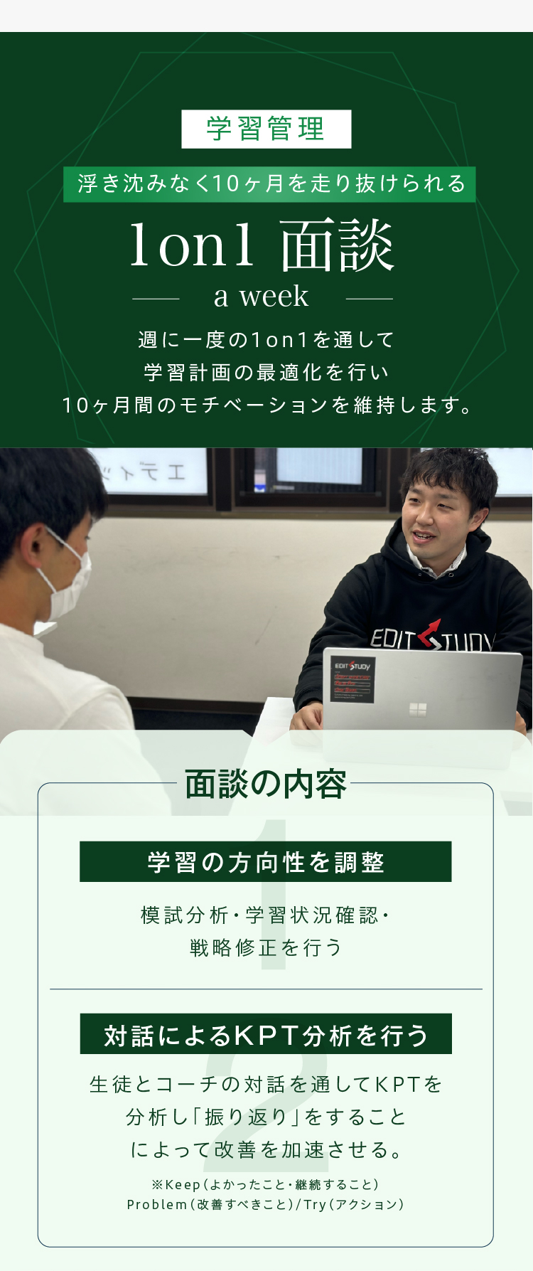 1on1面談実施