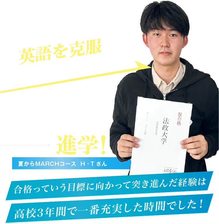英語を克服して逆転MARCH法政大学進学